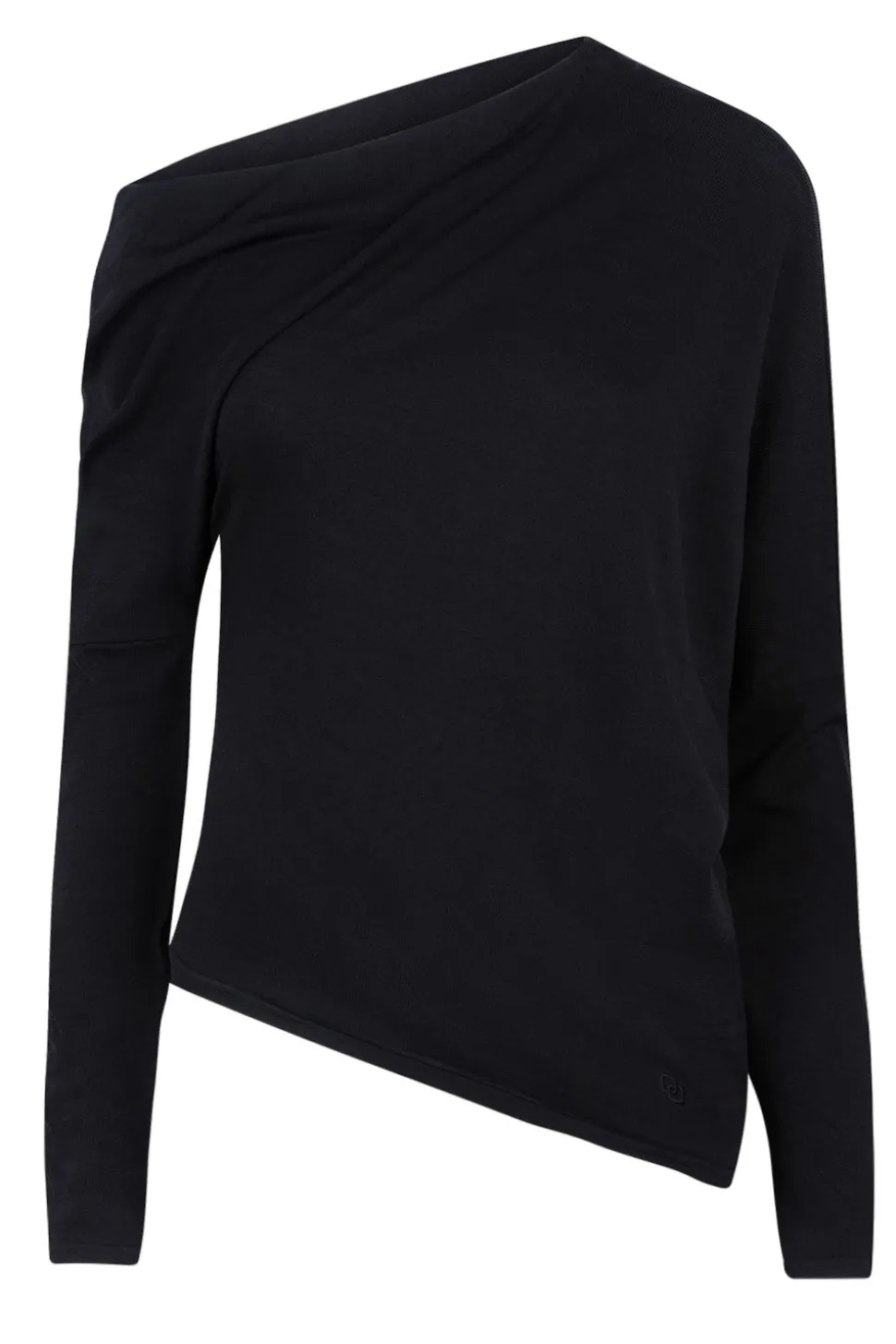 Asymmetrical Tricot Top Lorin | Black... | Dante 6 | Little Soho