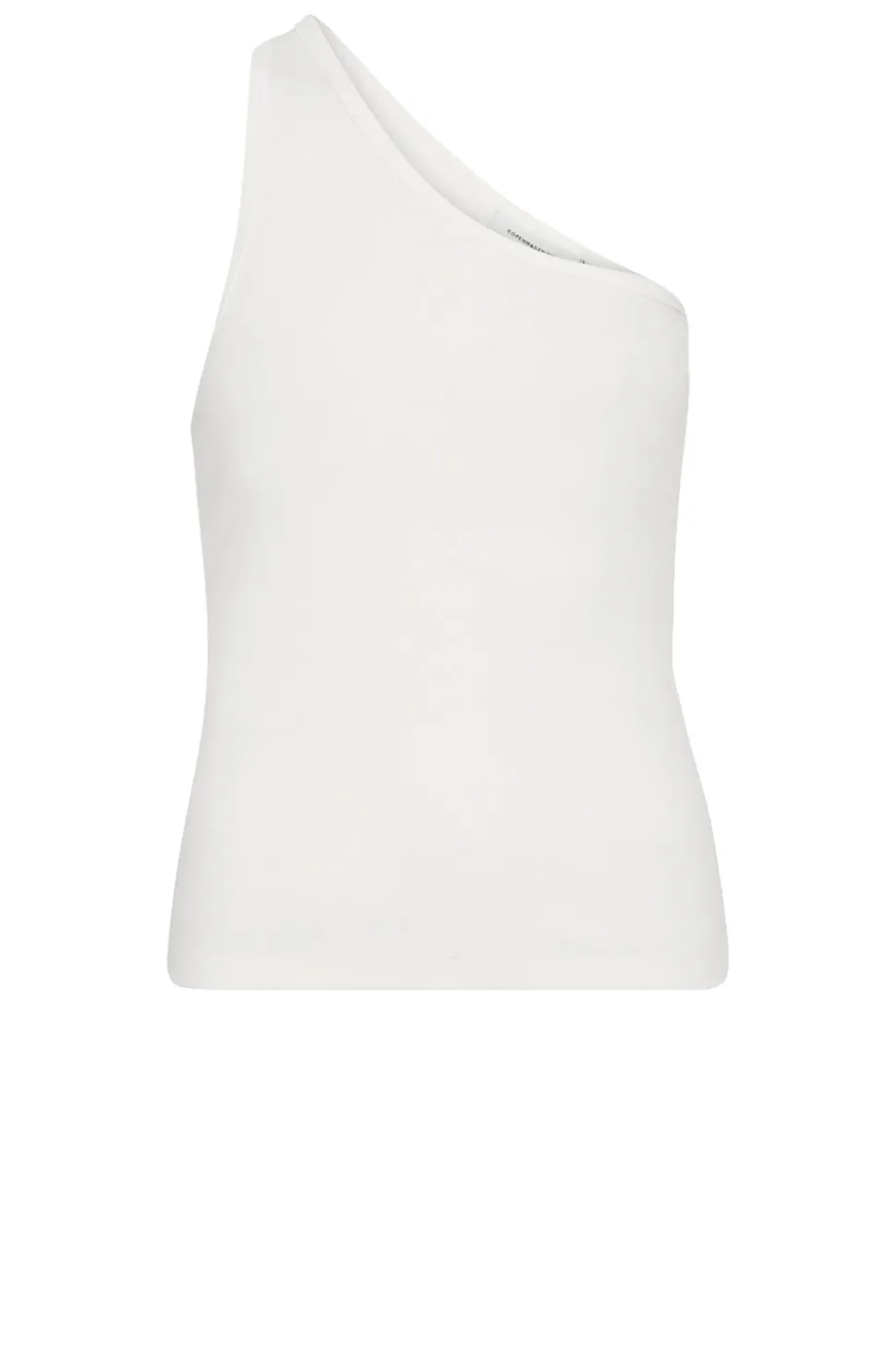 Baby Rib One-Shoulder Top Siv | White... | Copenhagen Muse | Little Soho