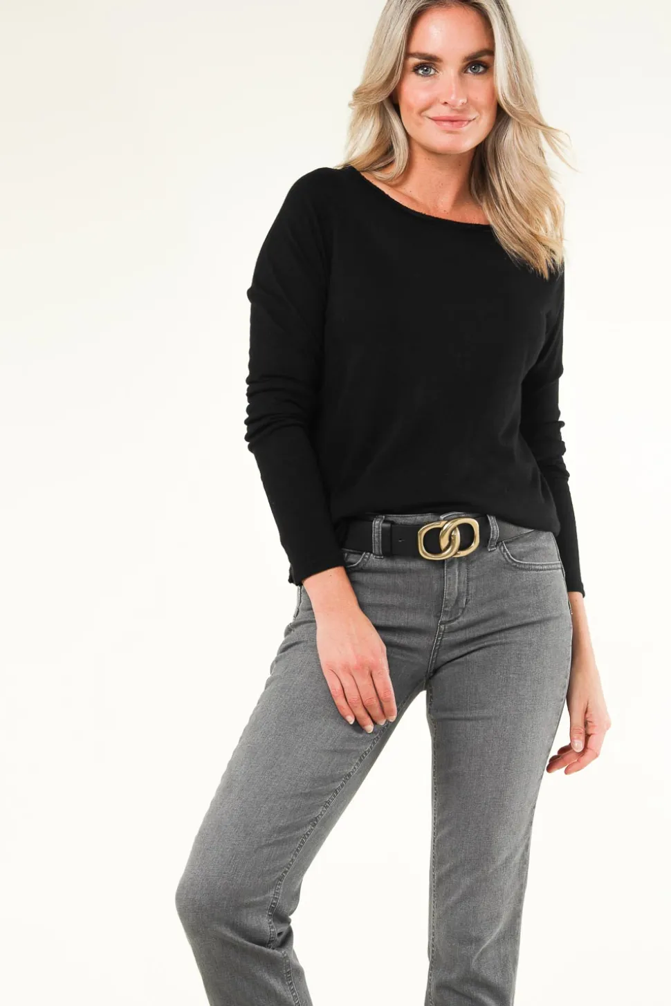 Basic Round Neck T-Shirt Sonoma | Black... | American Vintage | Little Soho