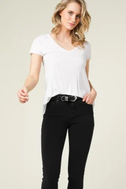 Basic V-Neck T-Shirt Jacksonville | White... | American Vintage | Little Soho