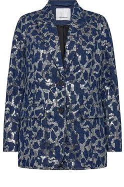 Blazer With Sequins Segal | Blue... | Co'Couture | Little Soho