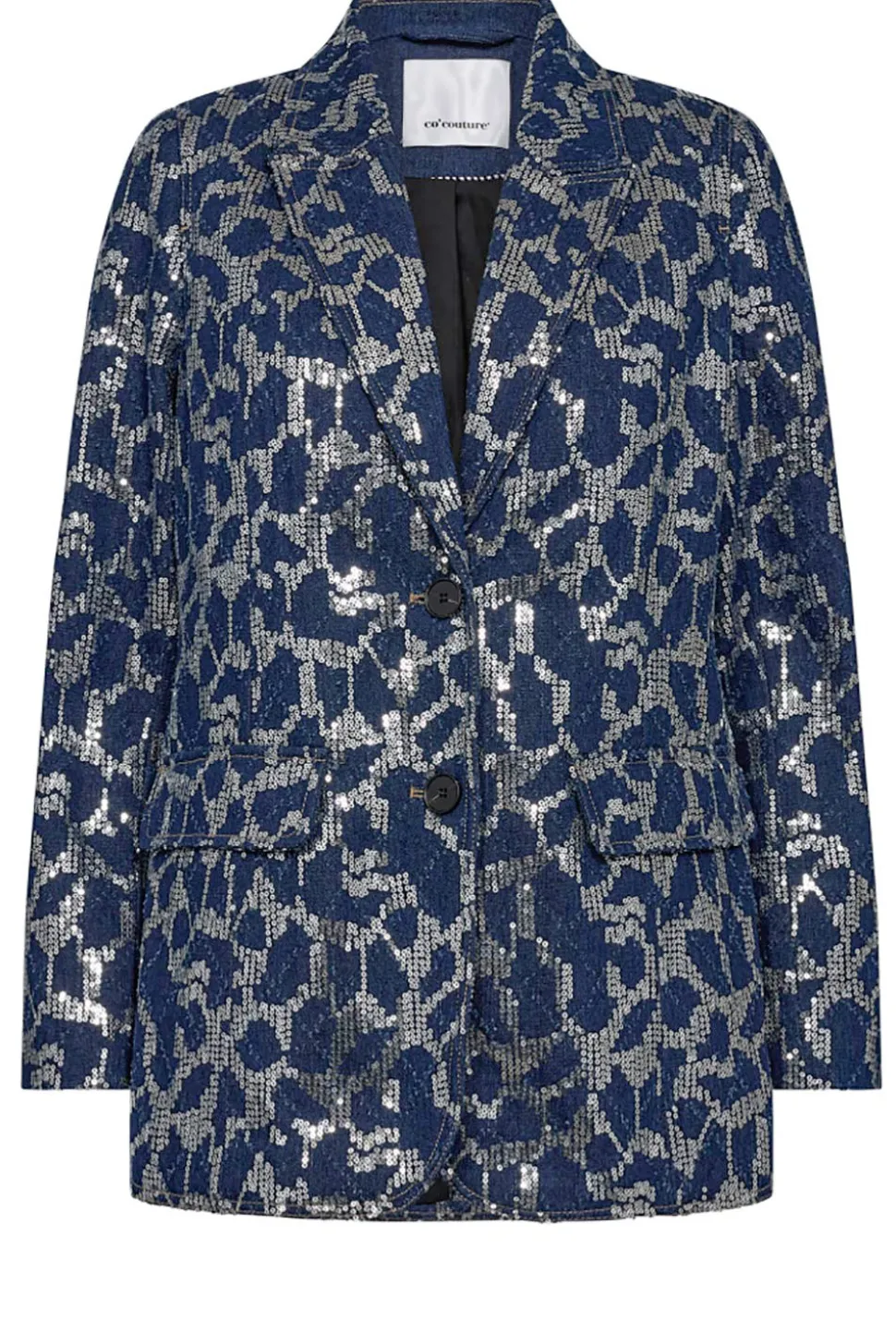 Blazer With Sequins Segal | Blue... | Co'Couture | Little Soho