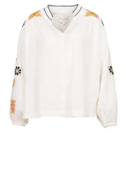 Blouse With Embroidery Valentina | Natural... | Stella Forest | Little Soho