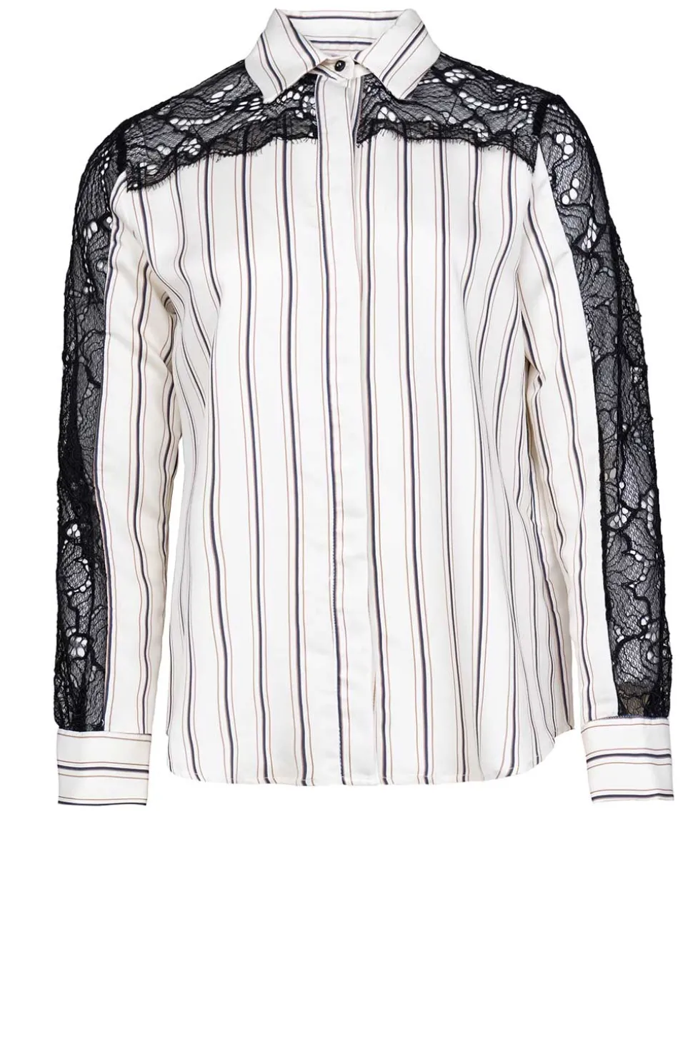 Blouse With Lace Sleeves Roxana | White... | Kocca | Little Soho