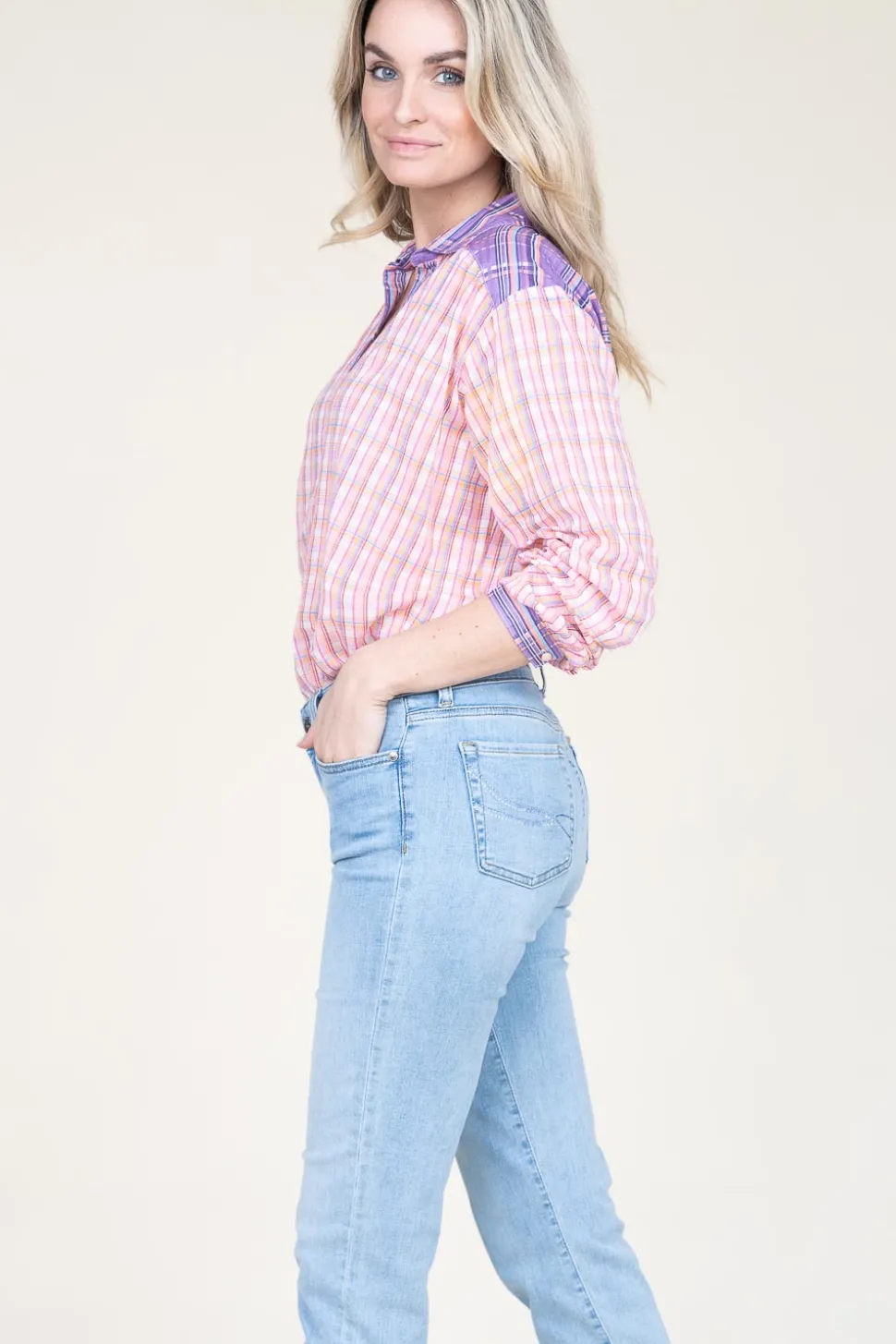 Blouse With Print Cool Spring | Pink... | Berenice | Little Soho