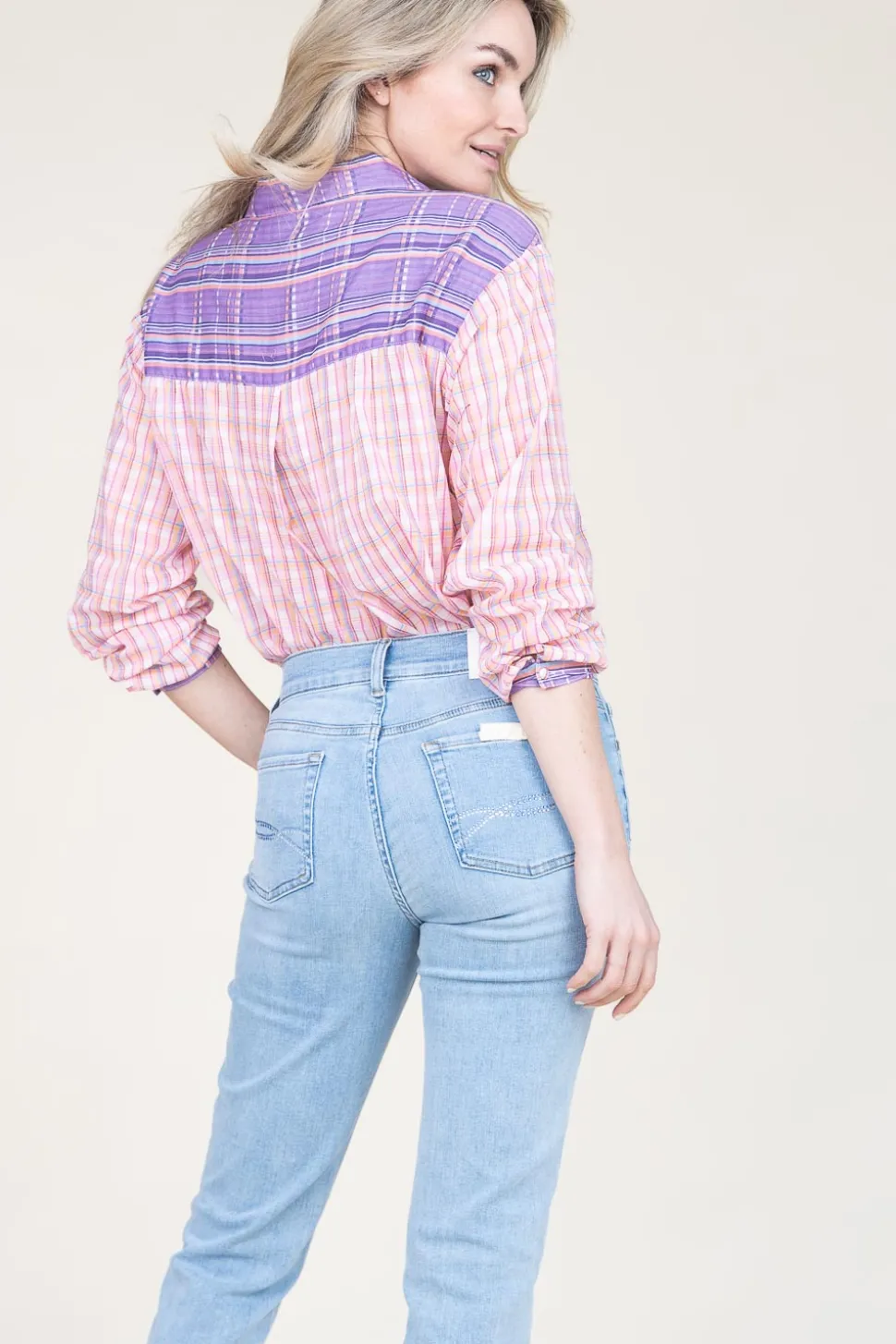 Blouse With Print Cool Spring | Pink... | Berenice | Little Soho