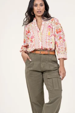 Blouse With Print Emilia | Pink... | Stella Forest | Little Soho