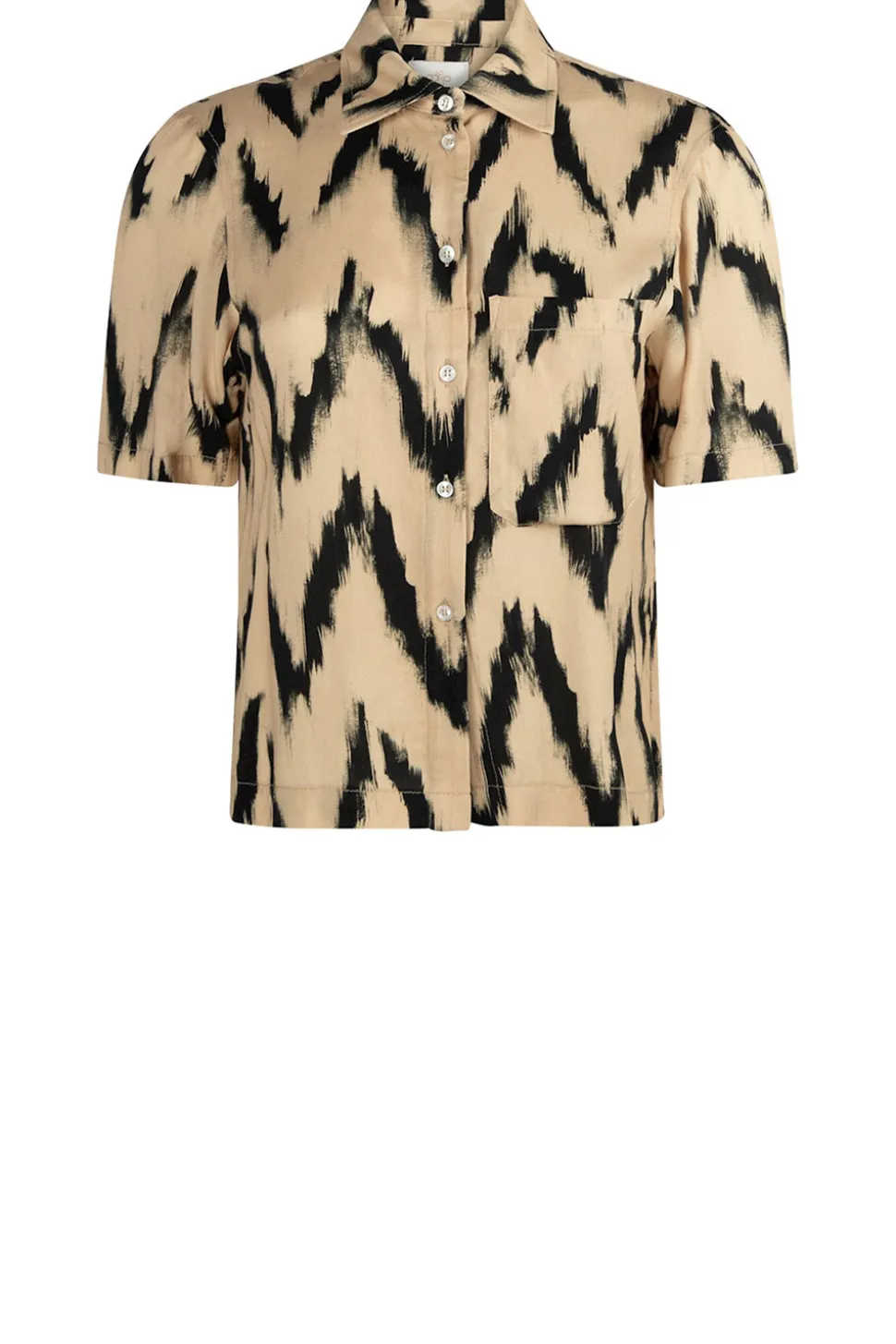 Blouse With Print Jannike | Natural... | Aaiko | Little Soho