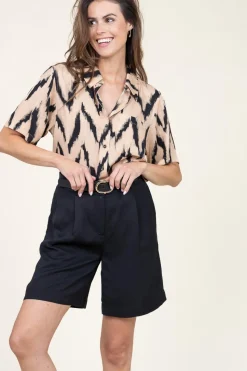 Blouse With Print Jannike | Natural... | Aaiko | Little Soho