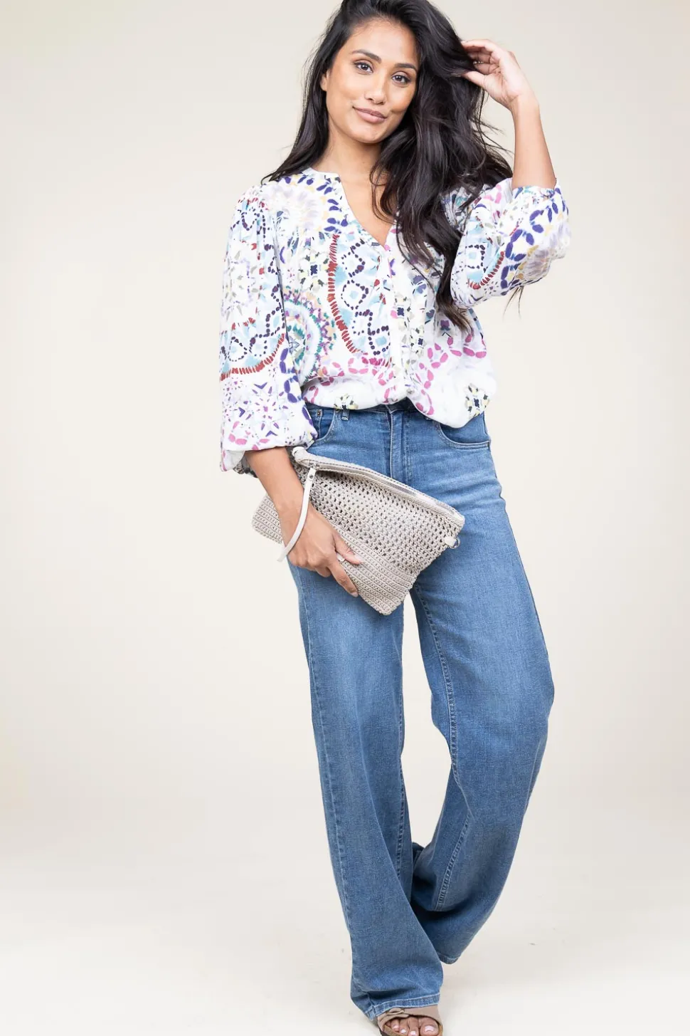 Blouse With Print Luigi | Multi... | Ba&Sh | Little Soho
