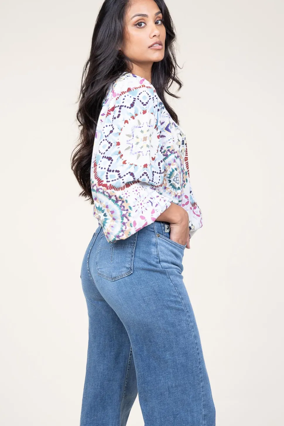 Blouse With Print Luigi | Multi... | Ba&Sh | Little Soho