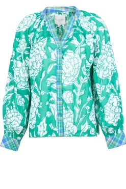 Blouse With Print Mora | Green... | Stella Forest | Little Soho