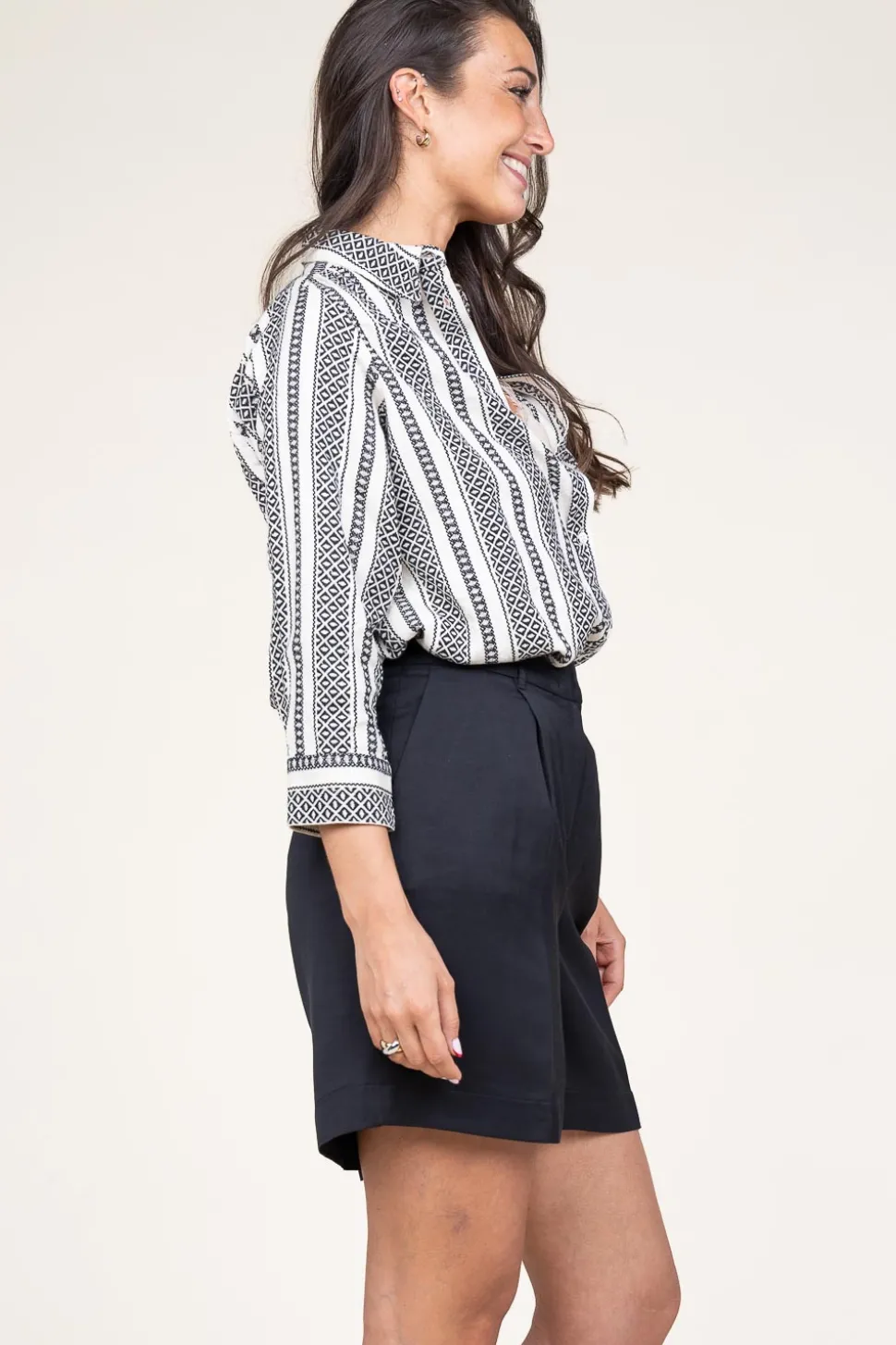 Blouse With Print Sus | Black... | Lollys Laundry | Little Soho