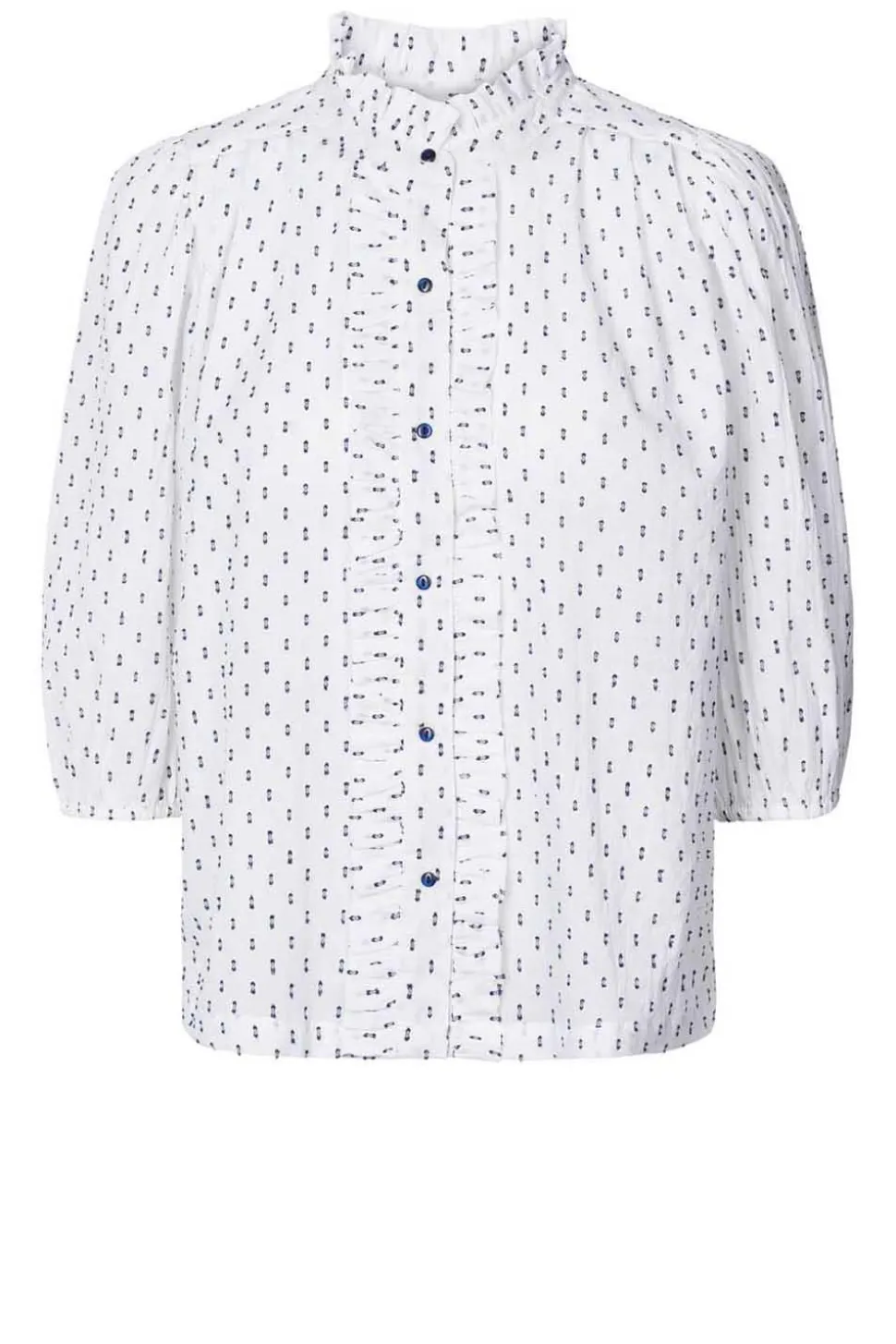 Blouse With Ruffles Perth | White... | Lollys Laundry | Little Soho