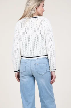 Boucle Openwork Cardigan Giany | Natural... | Suncoo | Little Soho