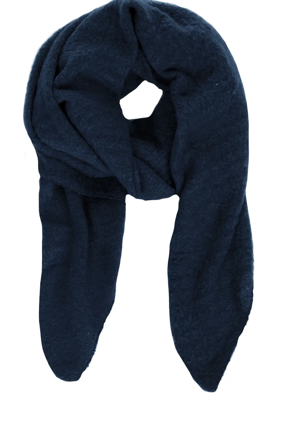 Boucle Scarf Aria | Navy Blue... | Little Soho | Little Soho
