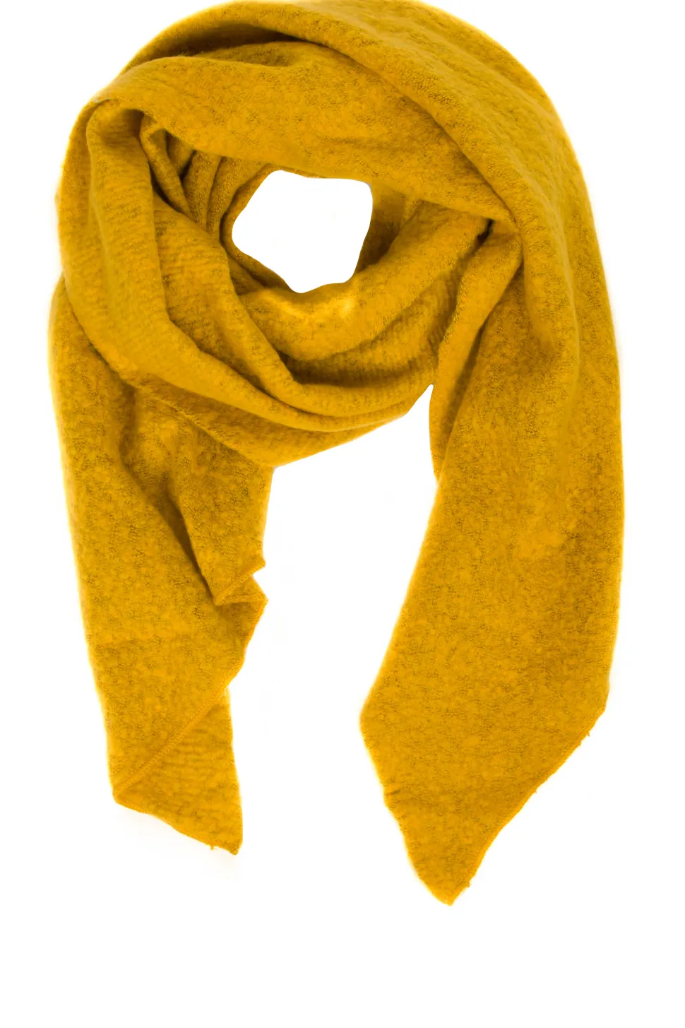 Boucle Scarf Aria | Yellow... | Little Soho | Little Soho
