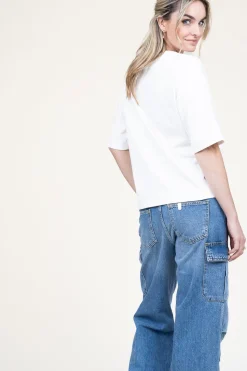 Boxy T-Shirt With Print Muse | Natural... | Copenhagen Muse | Little Soho
