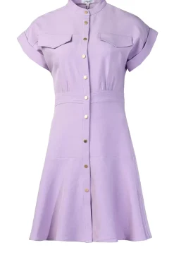 Button-Down Dress Coline | Purple... | Suncoo | Little Soho