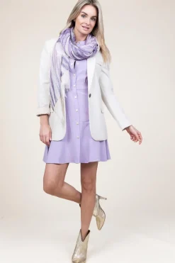 Button-Down Dress Coline | Purple... | Suncoo | Little Soho