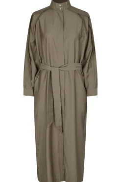 Button-Through Dress Mazar | Green... | Second Female | Little Soho