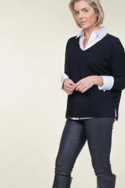 Cashmere Sweater Camille | Black... | Absolut Cashmere | Little Soho