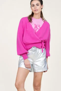 Cashmere Wrap Sweater Belinda | Pink... | Absolut Cashmere | Little Soho