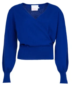 Cashmere Wrap Sweater Belinda | Blue... | Absolut Cashmere | Little Soho