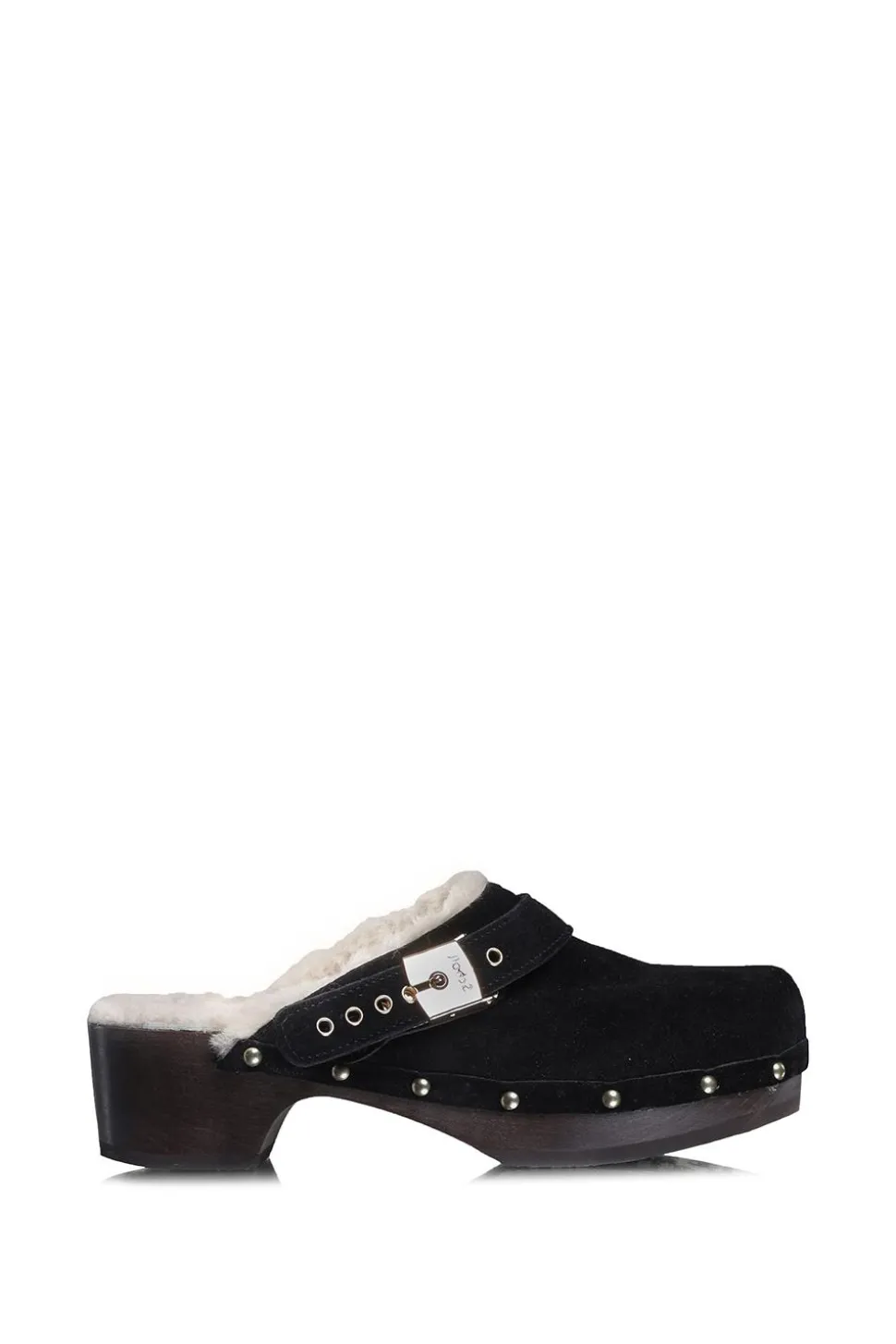 Clogs With Gold Colored Details Robin | Black... | Scholl | Little Soho