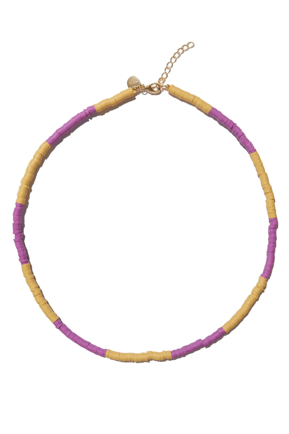 Coloured Beaded Necklace Fleur | Orange/Pink... | Mimi Et Toi | Little Soho