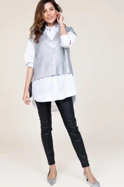 Cotton Blouse With Pockets Cotton | White... | Co'Couture | Little Soho