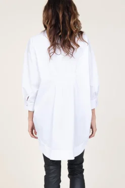 Cotton Blouse With Pockets Cotton | White... | Co'Couture | Little Soho