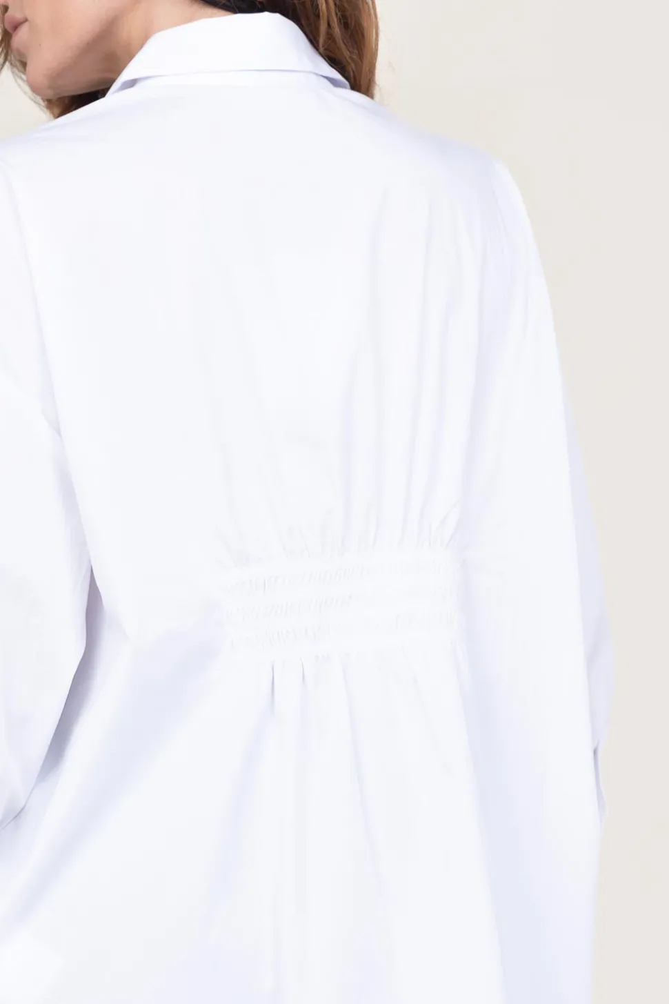 Cotton Blouse With Pockets Cotton | White... | Co'Couture | Little Soho