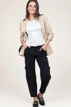 Cotton Bustier Wrap Top Vera | White... | Mes Demoiselles | Little Soho