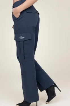 Cotton Cargo Pants Jenkins | Blue... | Co'Couture | Little Soho