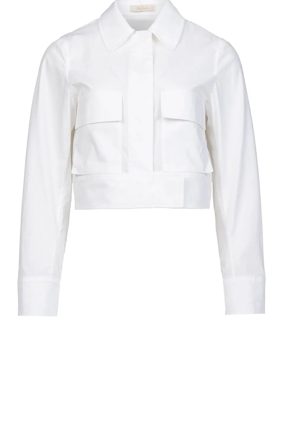 Cotton Cropped Jacket Pinell | White... | Mes Demoiselles | Little Soho