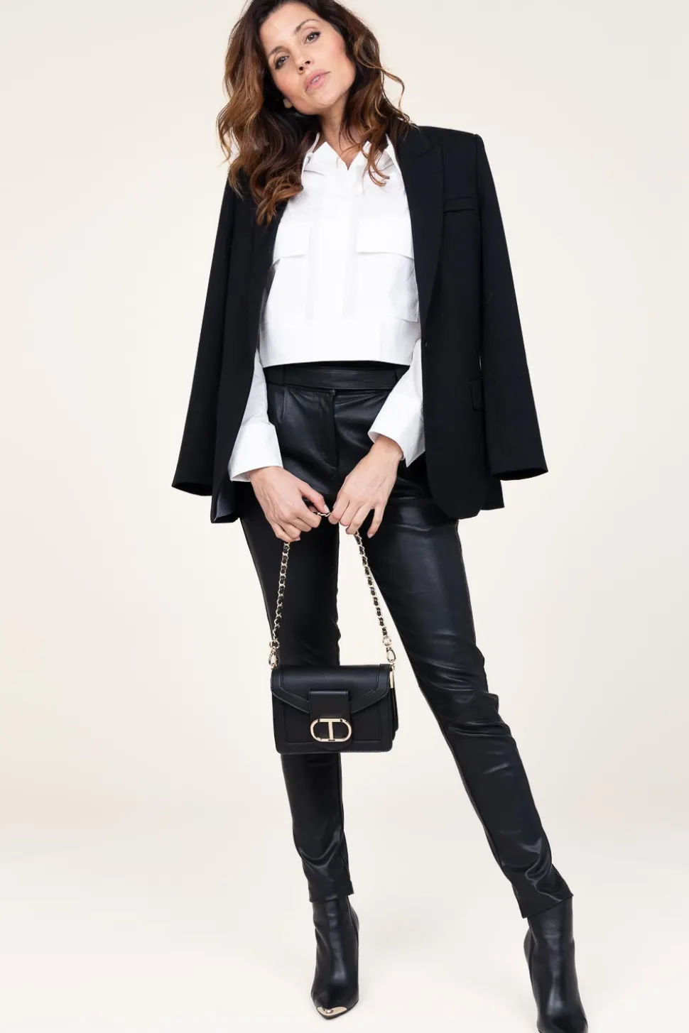 Cotton Cropped Jacket Pinell | White... | Mes Demoiselles | Little Soho