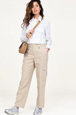 Cotton Cropped Jacket Pinell | White... | Mes Demoiselles | Little Soho