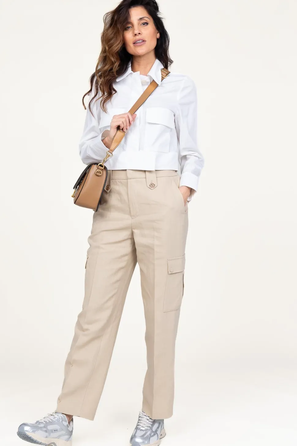 Cotton Cropped Jacket Pinell | White... | Mes Demoiselles | Little Soho
