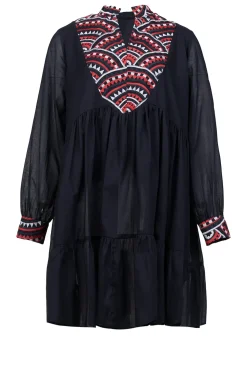 Cotton Dress Alexa | Black... | Greek Archaic Kori | Little Soho