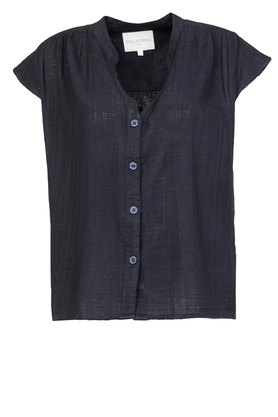 Cotton Mix Blouse Ophelia | Black... | Stella Forest | Little Soho
