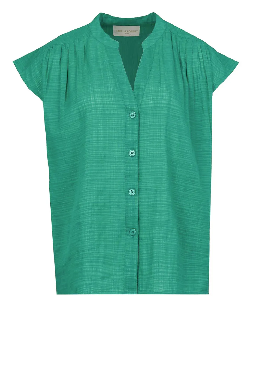 Cotton Mix Blouse Ophelia | Green... | Stella Forest | Little Soho