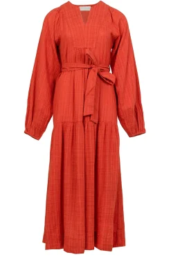 Cotton Mix Maxi Dress Ophelia | Red... | Stella Forest | Little Soho