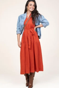 Cotton Mix Maxi Dress Ophelia | Red... | Stella Forest | Little Soho