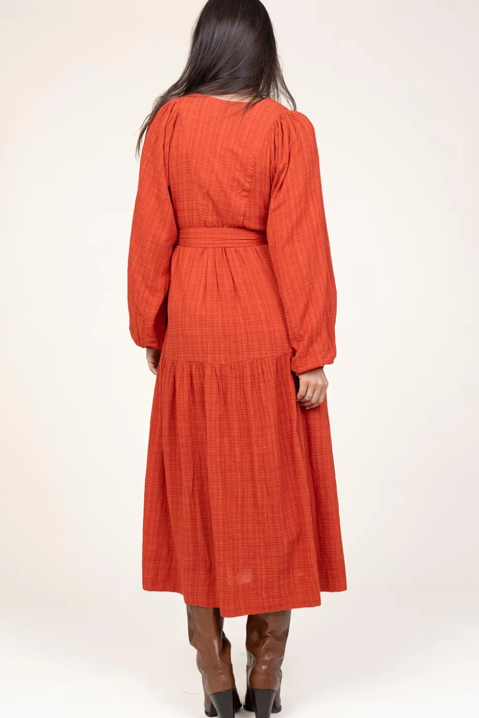 Cotton Mix Maxi Dress Ophelia | Red... | Stella Forest | Little Soho