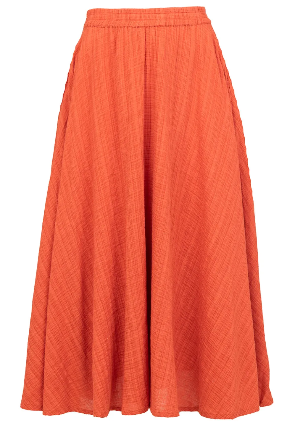 Cotton Mix Midi Skirt Ophelia | Rust... | Stella Forest | Little Soho