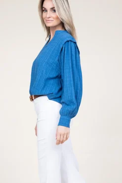 Cotton Mix Top Ophelia | Blue... | Stella Forest | Little Soho