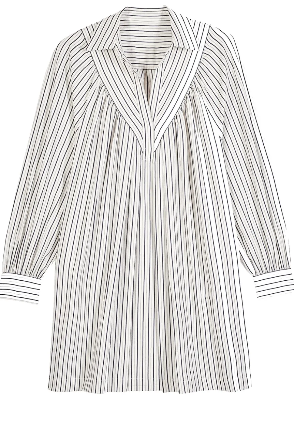 Cotton Striped Dress Fadia | Natural... | Ba&Sh | Little Soho