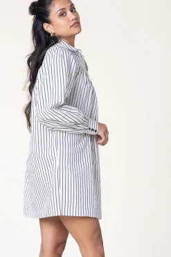 Cotton Striped Dress Fadia | Natural... | Ba&Sh | Little Soho