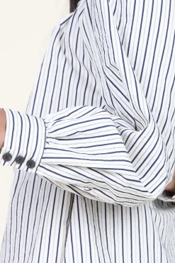 Cotton Striped Dress Fadia | Natural... | Ba&Sh | Little Soho